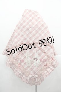 PINK HOUSE / バラ園うさぎ柄ストール ピンク I-25-11-15-101-LO-ZA-SA