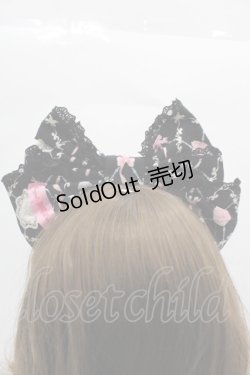 画像3: Angelic Pretty / メモリアルケーキプリンセスリボンカチューシャ  黒 I-25-11-15-121-AP-AC-SA-ZI