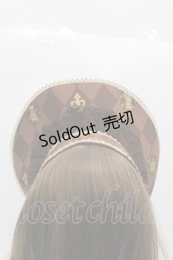 画像4: Angelic Pretty / Chess Chocolateボンネット  ブラウン I-25-11-15-124-AP-AC-SA-ZI