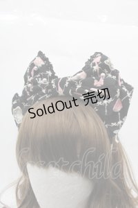 Angelic Pretty / メモリアルケーキプリンセスリボンカチューシャ  黒 I-25-11-15-121-AP-AC-SA-ZI