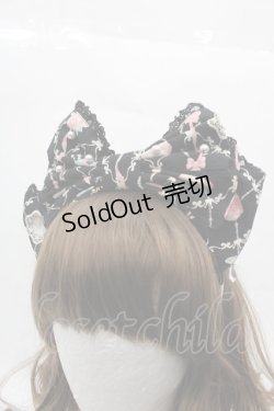 画像1: Angelic Pretty / メモリアルケーキプリンセスリボンカチューシャ  黒 I-25-11-15-121-AP-AC-SA-ZI