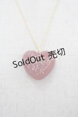 PINK HOUSE / ハートラメモチーフネックレス  赤 I-25-11-15-096-LO-AC-SA-ZI