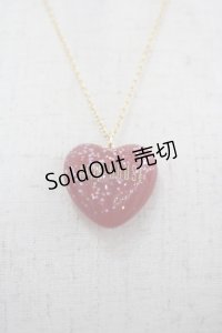 PINK HOUSE / ハートラメモチーフネックレス  赤 I-25-11-15-096-LO-AC-SA-ZI