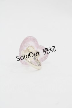 画像3: PINK HOUSE / ハートラメモチーフリング  ピンク I-25-11-15-105-LO-AC-SA-ZI