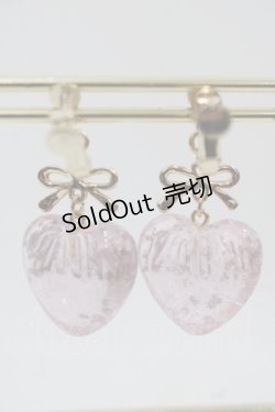 画像2: PINK HOUSE / ハートラメモチーフイヤリング  ピンク I-25-11-15-103-LO-AC-SA-ZI