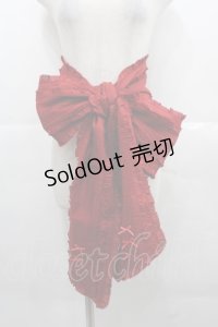 PINK HOUSE / 配色使いローンサッシュベルト  赤 I-25-11-15-100-LO-ZA-SA-ZI