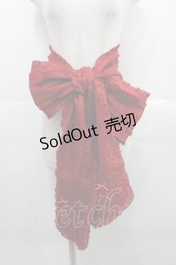 画像1: PINK HOUSE / 配色使いローンサッシュベルト  赤 I-25-11-15-100-LO-ZA-SA-ZI