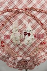 画像2: PINK HOUSE / バラ園うさぎ柄ストール  ピンク I-25-11-15-101-LO-ZA-SA-ZI (2)