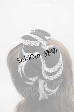 画像2: Angelic Pretty / ぷくぷくトリプルリボンカチューシャ  黒Ｘ白 I-25-11-15-120-AP-AC-SA-ZI
