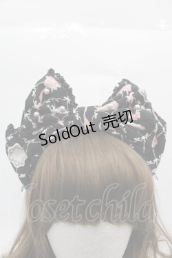 画像2: Angelic Pretty / メモリアルケーキプリンセスリボンカチューシャ  黒 I-25-11-15-121-AP-AC-SA-ZI