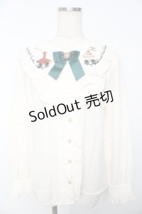 Amavel / 喫茶アマベルのランチセットブラウス F グリーン Y-25-11-24-033-CA-BL-SZ-ZY