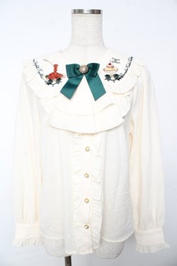 画像1: Amavel / 喫茶アマベルのランチセットブラウス F グリーン Y-25-11-24-033-CA-BL-SZ-ZY