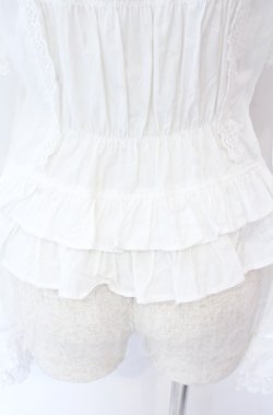 画像6: BABY,THE STARS SHINE BRIGHT / 姫袖後ろシャーリングブラウス  シロ O-25-11-22-049-BA-BL-IG-OS