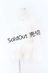 BABY,THE STARS SHINE BRIGHT / 姫袖後ろシャーリングブラウス  シロ O-25-11-22-049-BA-BL-IG-OS