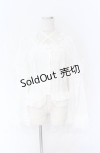 BABY,THE STARS SHINE BRIGHT / 姫袖後ろシャーリングブラウス  シロ O-25-11-22-049-BA-BL-IG-OS