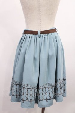 画像2: F&A / ゲートプリントスカート Free ブルー H-25-12-06-1023-LO-SK-NS-ZH