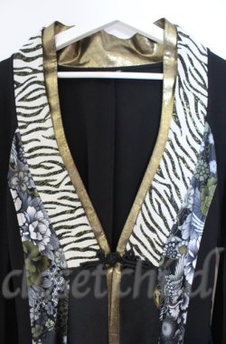 画像2: Qutie Frash / 着物ロングカーデ  ブラック O-25-11-13-010-QU-TO-OW-OS