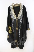 Qutie Frash / 着物ロングカーデ  ブラック O-25-11-13-010-QU-TO-OW-OS