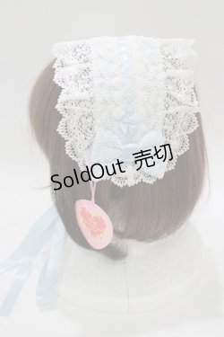 画像2: BABY,THE STARS SHINE BRIGHT / シェリルレーシィヘッドドレス  サックス H-25-12-23-1083-BA-AC-NS-ZH