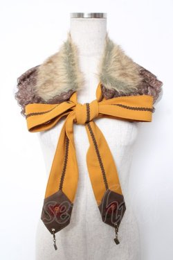 画像1: Ozz oneste / 華蝶鶴ティペット  イエロー Y-26-01-01-001-OO-ZA-SZ-ZY