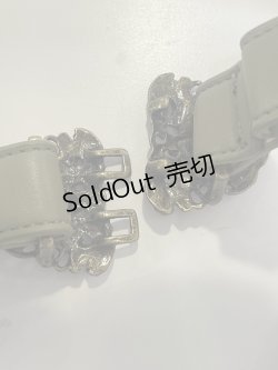 画像3: axes femme / アンティークスライドベルト  グリーン Y-25-10-16-025-AX-ZA-SZ-ZY