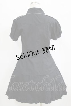 画像3: metamorphose / パイピングブラウス+スカート Free ブラック H-26-01-24-034-ME-OP-NS-ZH