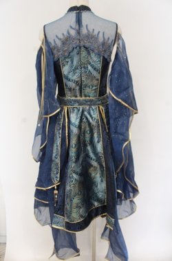 画像7: Epetice / Doirs Night 孔雀鱗ドレス M ブルー O-25-11-07-003-LO-OP-YM-OS
