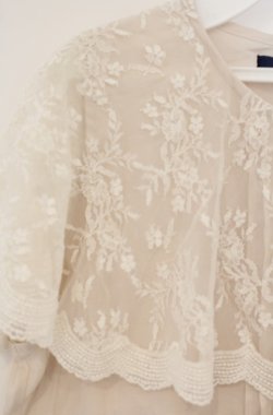 画像2: an another angelus / レースケープ衿ブラウス F アイボリー O-26-01-23-042-CA-BL-OW-ZT0127G