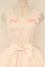 画像2: BABY,THE STARS SHINE BRIGHT / シャーリングプリンセスジャンパースカート  ピンク O-26-01-26-011-BA-SK-OW-OS (2)