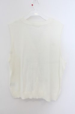 画像3: axes femme / チェックリボンブローチベスト F キナリ O-26-01-24-078-AX-TO-OW-ZT0209L