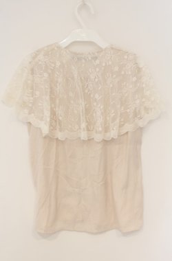 画像3: an another angelus / レースケープ衿ブラウス F アイボリー O-26-01-23-042-CA-BL-OW-ZT0127G