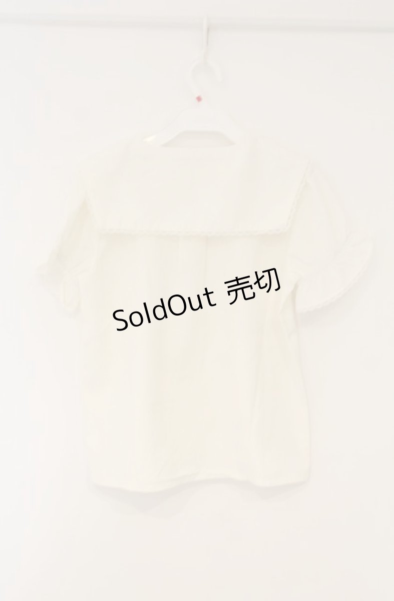 画像3: axes femme POETIQUE / ブーケ刺繍襟ブラウス M キナリ O-26-01-23-047-AX-BL-OW-ZH (3)