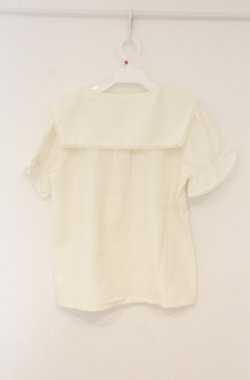 画像3: axes femme POETIQUE / ブーケ刺繍襟ブラウス M キナリ O-26-01-23-047-AX-BL-OW-OS