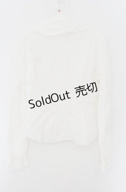 画像4: BABY,THE STARS SHINE BRIGHT / 刺繍入り後ろピンタックブラウス  シロ O-26-01-24-066-BA-BL-IG-OS