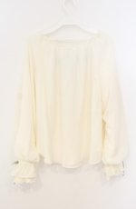 画像2: axes femme / すみれ刺繍シフォンプルオーバー M キナリ O-26-01-23-024-AX-TO-OW-ZT188 (2)