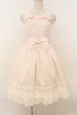 画像1: BABY,THE STARS SHINE BRIGHT / シャーリングプリンセスジャンパースカート  ピンク O-26-01-26-011-BA-SK-OW-OS