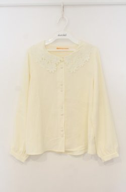 画像1: F i.n.t / マーガレットカットワークブラウス F アイボリー O-26-01-23-030-CA-BL-OW-ZT0127G