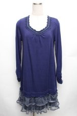 画像1: axes femme / カットワンピース  青 S-26-01-27-065-AX-OP-AS-ZS (1)