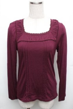 画像1: axes femme / カットソー  ワイン S-26-01-27-063-AX-TO-AS-ZS