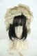画像2: metamorphose / 総レースハーフボンネット・コードラッセル  生成り O-26-01-30-006-ME-AC-IG-OS (2)