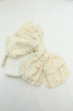 画像1: BABY,THE STARS SHINE BRIGHT / My little red riding hood柄リボンカチューシャ  オフシロ O-26-01-30-028-BA-AC-IG-OS