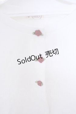 画像2: axes femme / ストロベリー刺繍ボレロ F シロ O-26-01-30-1015-AX-TO-OW-OS