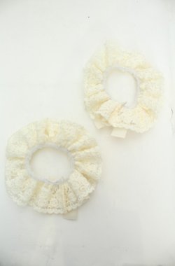 画像3: m petit by misako / NINA'Sコラボ　リボン付き2WAYシュシュ  オフシロ O-26-01-30-058-LO-ZA-YM-OS