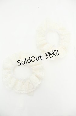 画像3: m petit by misako / NINA'Sコラボ　リボン付き2WAYシュシュ  オフシロ O-26-01-30-058-LO-ZA-YM-OS