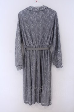 画像3: Fi.n.t / 総レース丸襟ワンピース  グレー O-26-01-30-1021-CA-OP-OW-OS