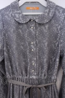 画像2: Fi.n.t / 総レース丸襟ワンピース  グレー O-26-01-30-1021-CA-OP-OW-OS