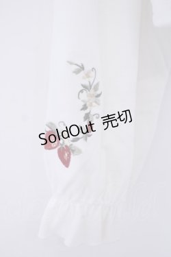 画像3: axes femme / ストロベリー刺繍ボレロ F シロ O-26-01-30-1015-AX-TO-OW-OS