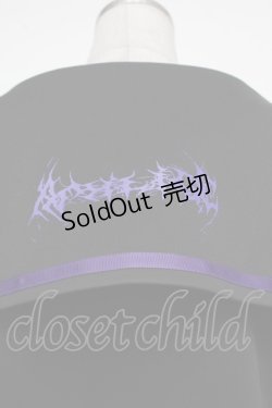 画像4: Amilige / チャイナボタン付き配色セーラーZIPパーカー  黒ｘ紫 S-26-01-31-064-PU-TS-AS-ZS