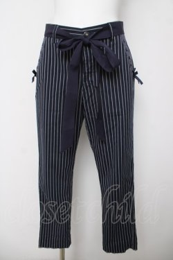 画像1: axes femme / ストライプパンツ  紺 Y-26-03-18-210-AX-PA-SZ-ZY
