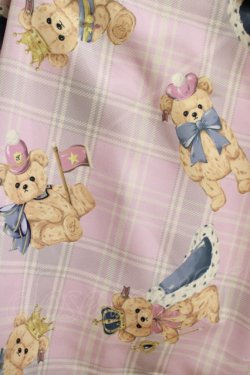 画像4: axes femme kawaii / ロイヤルベアーズ柄ジャンスカ  ピンク T-26-02-04-016-AX-OP-SA-ZH